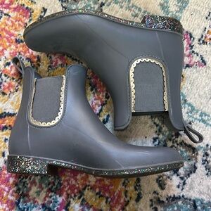 Jack Rogers Gray Glitter Winter Boots